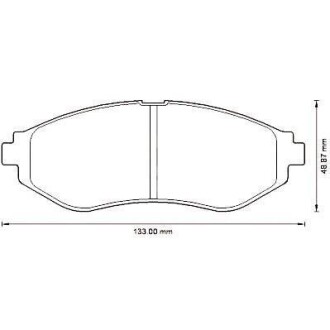 CHEVROLET Тормозные колодки передн.Aveo 05- Jurid 572539J (фото 1)