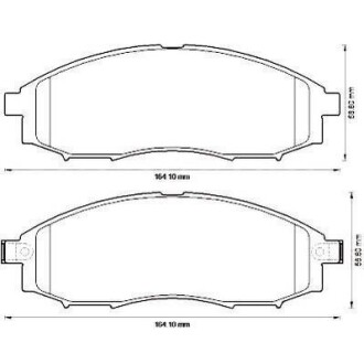NISSAN Тормозные колодки передн. Navara 02- Jurid 572551J (фото 1)