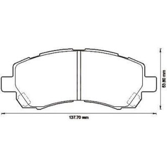 SUBARU Тормозные колодки передн.Subaru Impreza,Legacy 89-00 Jurid 572566J