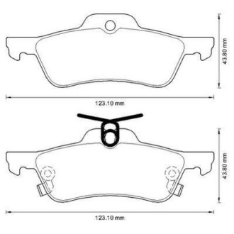Колодки гальмівні дискові Jurid 572588J (фото 1)