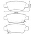 JURID HONDA Тормозные колодки задн.CR-V III,IV 07- 572606J