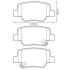 JURID TOYOTA  Тормозные колодки задн. VERSO 09- 572623J