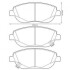 JURID TOYOTA Колодки торм. пер. Avensis 2,0-2,2 08- 572634JC