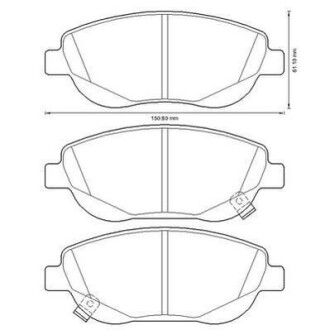 TOYOTA Колодки торм. пер. Avensis 2,0-2,2 08- Jurid 572634JC (фото 1)