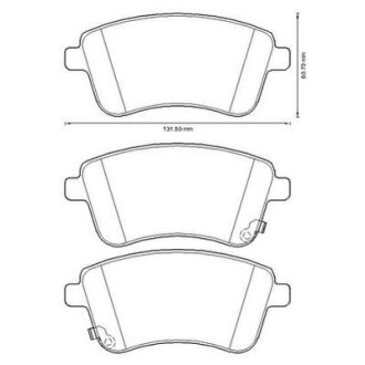Колодки гальмівні дискові Jurid 572657J (фото 1)