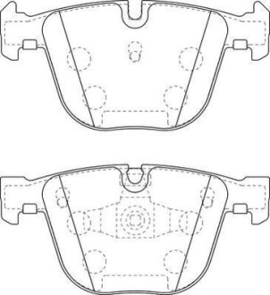 BMW Тормозные колодки задн.5 Gran Turismo F07,7 F01-04 08- Jurid 573271J (фото 1)