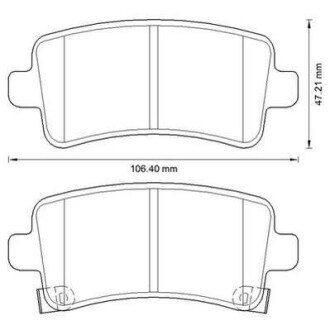 OPEL Тормозные колодки задн.Insignia 08-,Chevrolet Malibu 12-,Saab Jurid 573313J (фото 1)