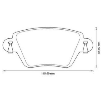 Колодки гальмівні дискові Jurid 573320J (фото 1)