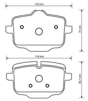 Гальмівні колодки зад. BMW 5 (F10/F11/F90/G30) 09-/X5 (G05/F95) 18- (TRW) Jurid 573353J (фото 1)