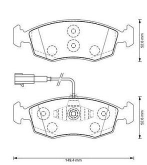 Колодки гальмівні дискові Jurid 573367J (фото 1)