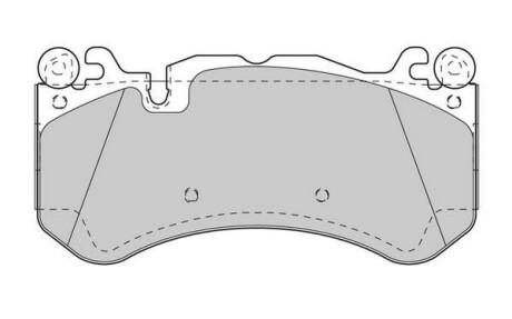 DB Тормоз. колодки перед. C-CLASS (W204) C 63 AMG 08-14, E-CLASS (W212) E 63 AMG 09-15 Jurid 573425J