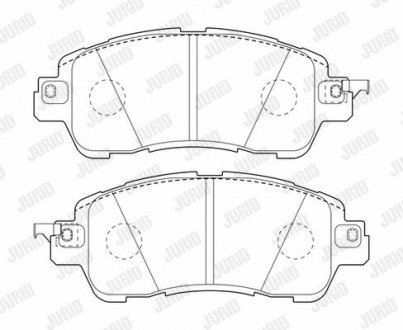 Колодки гальмівні дискові Jurid 573801J (фото 1)