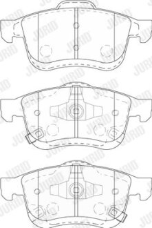Колодки гальмівні дискові Jurid 573806J (фото 1)
