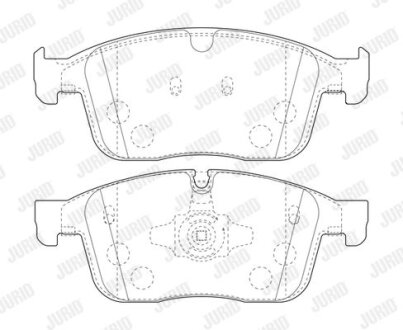 Колодки гальмівні дискові Jurid 573808J (фото 1)