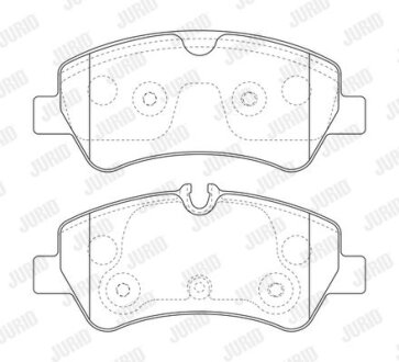 Колодки гальмівні дискові Jurid 573836J (фото 1)