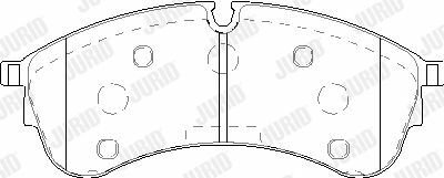 VW Тормозная колодка CRAFTER 2.0 TDI RWD 16-, MAN Jurid 573844J