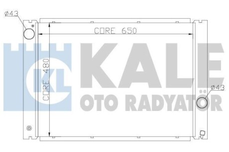 BMW Радиатор охлаждения 5 E60,6 E63,7 E65/66 2.0/4.4 KALE 341905