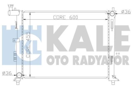 Радиатор охлаждения Hyundai İ30, Elentra - Kia Ceed, Ceed Sw, Pro Ceed Radiator KALE 341980 (фото 1)