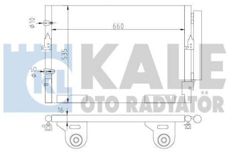 TOYOTA Радиатор кондиционера 200 07- KALE 342645