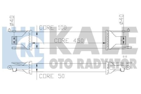 Интеркулер Opel Corsa D OTO RADYATOR KALE 348400