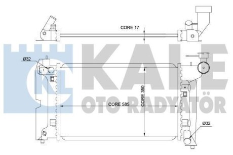 Радіатор охолодження Toyota Avensis OTO RADYATOR KALE 366900 (фото 1)