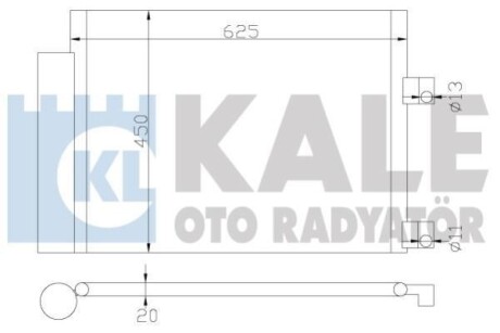 CITROEN Радиатор кондиционера C8,Jumpy,Fiat Ulysse,Peugeot 807,Expert 02- KALE 377300 (фото 1)