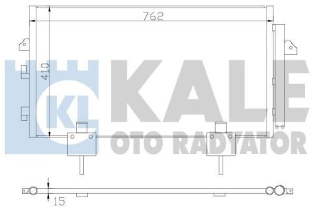 Радіатор кондиціонера Toyota Rav 4 II OTO RADYATOR KALE 383400 (фото 1)