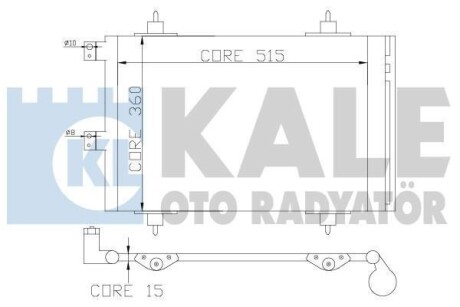 CITROEN Радиатор кондиционера C4 I,C5 I,Peugeot 307 KALE 385600