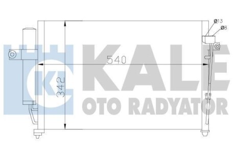 Радиатор кондиционера Hyundai Getz OTO RADYATOR KALE 391700 (фото 1)