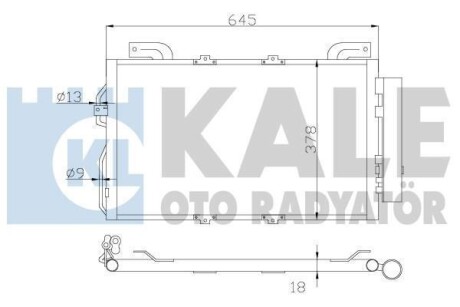 DB Радиатор кондиционера W203 KALE 392900 (фото 1)