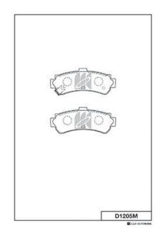 Колодки дискового тормоза KASHIYAMA D1205M