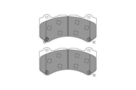 PARTS CHEVROLET Колодки гальмівні Camaro, JEEP KAVO KBP-6627 (фото 1)