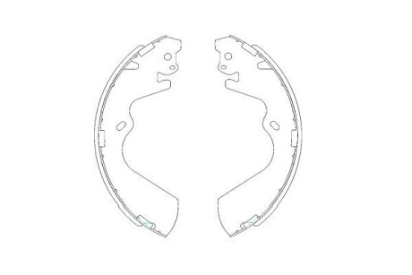PARTS HYUNDAI Комплект гальмівних колодок GALLOPER II (JK-01) 2.5 TD 98-03, H-1 / STAREX (A1) 2.4 03-04 KAVO KBS-3403