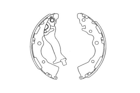 PARTS KIA Тормозные колодки задние CeedPride Rio (05-) KAVO KBS-4405 (фото 1)