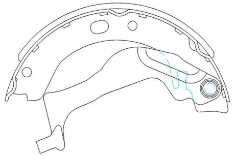 PARTS TOYOTA Колодки ручного тормоза Corolla 02- KAVO KBS-9909