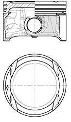 Поршень 0.50 VW Caddy 1.4 i 06-10 KOLBENSCHMIDT 40839620 (фото 1)