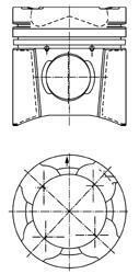 Поршень KOLBENSCHMIDT 94846600