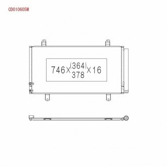 Радіатор кондиціонера KOYO CD010605M