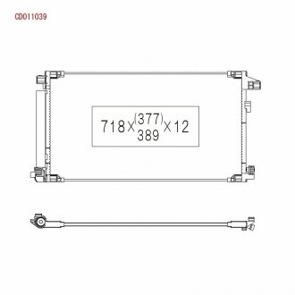 Радіатор кондиціонера в зборі KOYO CD011039
