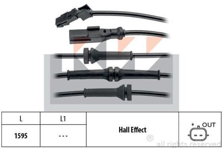 Датчик ABS (аналог EPS 1.960.145/Facet 21.0145) Kw 460 145