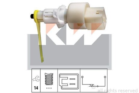 Датчик педалі гальм/зчеплення (аналог EPS 1.810.153/Facet 7.1153) Kw 510 153
