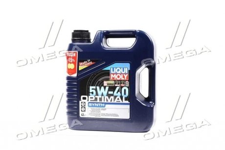 Масло моторн. OPTIMAL SYNTH 5W-40 (Канистра 4л) LIQUI MOLY 3926 (фото 1)