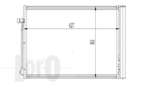 Радіатор кондиціонера X5 (E70/F15/F85)/X6(E71/E72/F16/F86) 2.0D-4.8 06- Loro 004-016-0020