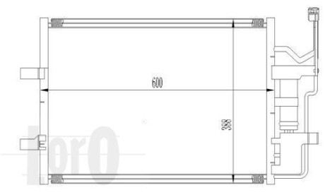 Радіатор кондиціонера MAZDA 3(BK)/5(CR) 1.8 i 16V 03- Loro 030-016-0010