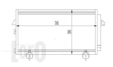 Радіатор кондиціонера TOYOTA RAV4 1.6-1/8i 00- Loro 051-016-0014