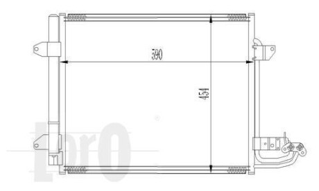Радіатор кондиціонера Caddy 04-/Touran 03- Loro 053-016-0017