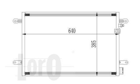 Радіатор кондиціонера A6 04-11 Loro 053-016-0026