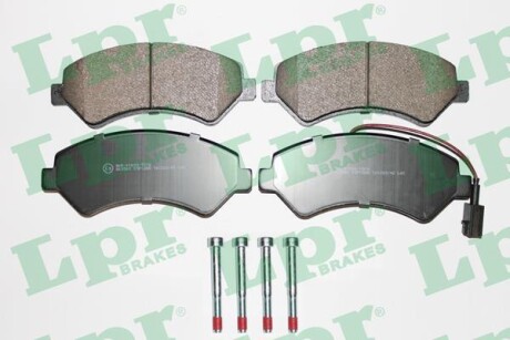 Колодки гальмівні передні дискові CITROEN JUMPER 06-14, FIAT DUCATO 06-14 LPR 05P1288 (фото 1)