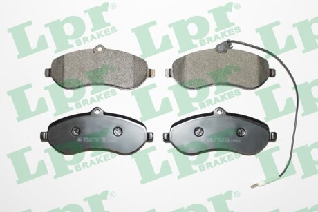 Колодки гальмівні передні дискові CITROEN JUMPY 07-16, FIAT SCUDO 07-16, PEUGEOT EXPERT 07-16 LPR 05P1348 (фото 1)