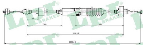 Тросик сцепления LPR C0260C